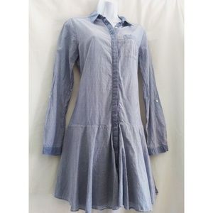 SAM EDELMAN Pinstriped Midi Dress